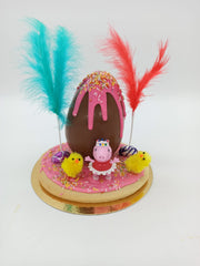 Mona de pascua de Galleta con figurita de Peppa Pig