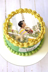 Pastel con foto impresa