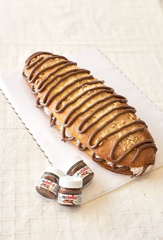 Coca Sant Joan rellena crema de Nutella