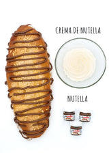 Coca Sant Joan rellena crema de Nutella