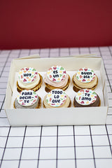Caja 6 Cupcakes con mensaje