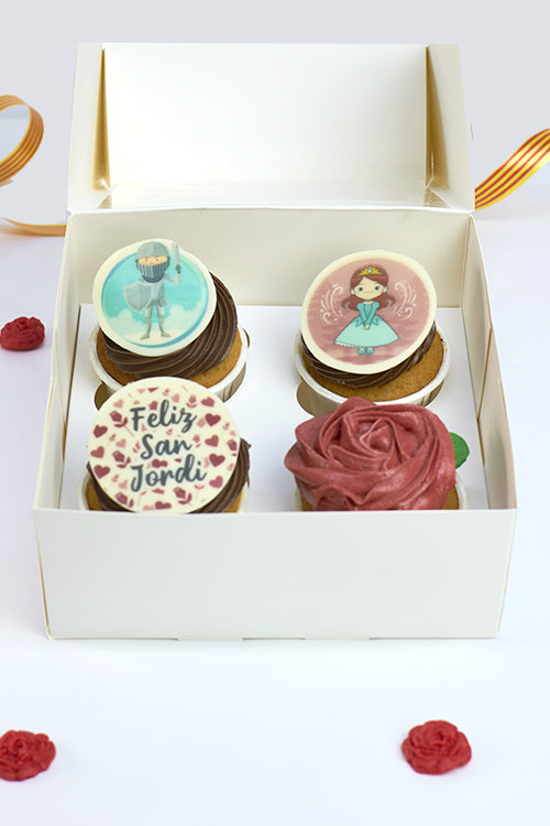 Caja Cupcakes Sant Jordi