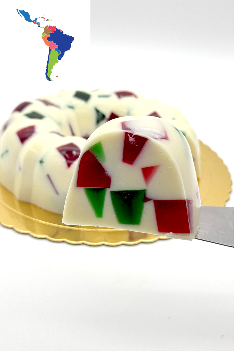 gelatina de colores trozo