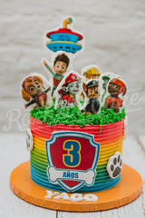 pastel personalizado con figuritas