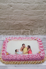 Pastel rectangular con foto personalizada o temática