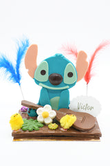 mona de pascua de chocolate de stitch